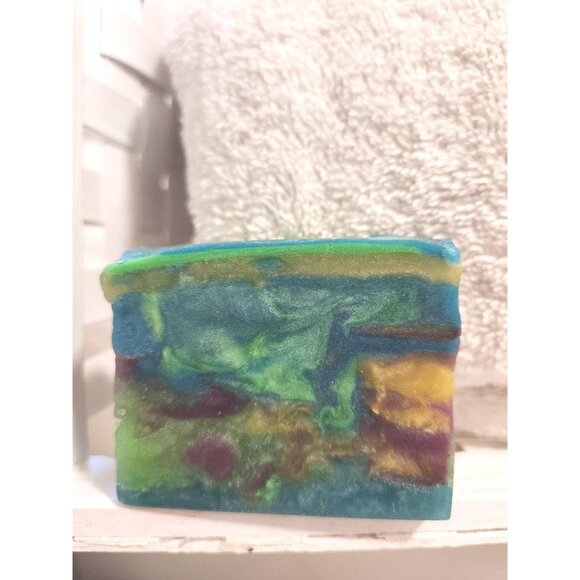 Handmade Lime Glycerin Soap Bar – Decorative Art Soap Gift, Natural Scented - Picture 7 of 10